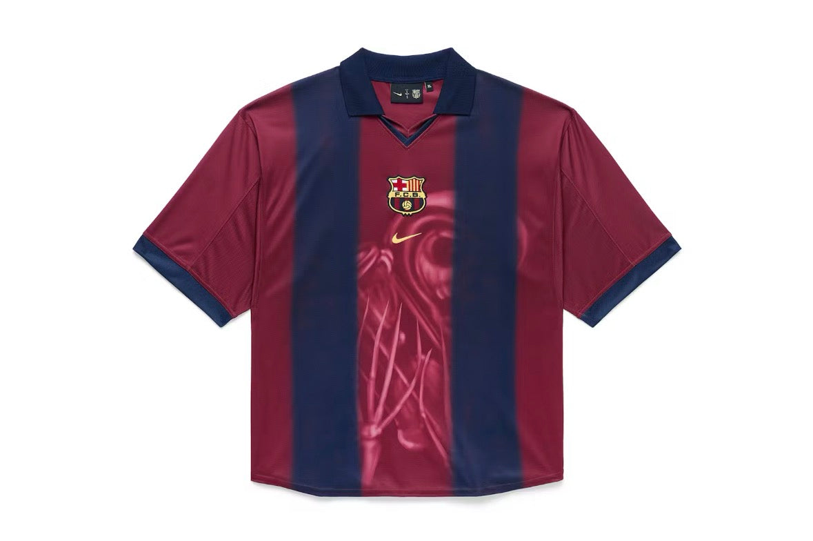 Travis Scott X Nike X FC Barcelona Retro 2000/01 Home Skeleton Jersey