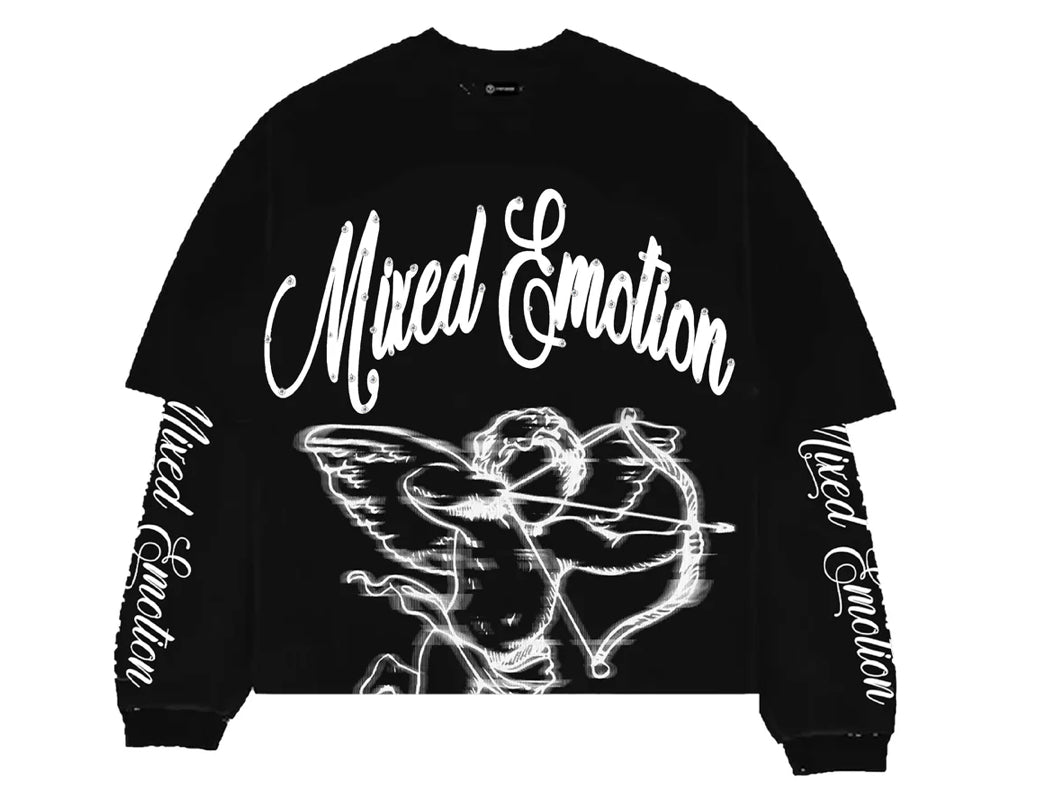 Mixed Emotion Black Blur Thermal Longsleeve