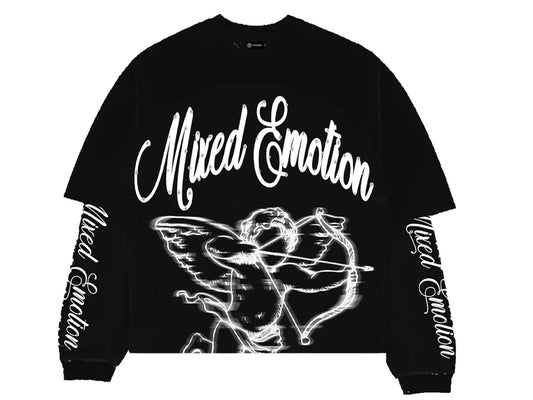 Mixed Emotion Black Blur Thermal Longsleeve