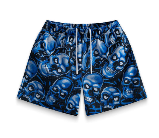Bravest Studios Blue Skully Shorts