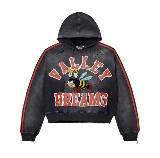 Vale Forever Anthem Pullover Hoodie Black Red