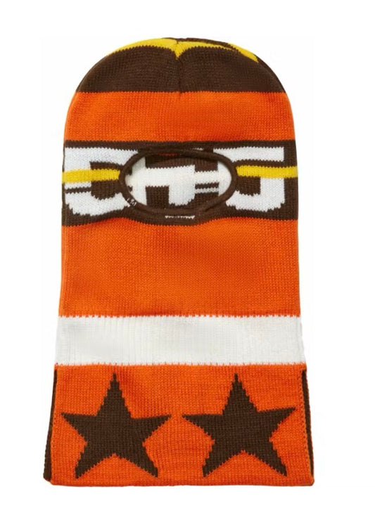 Sp5der Jacquard Knit Balaclava Orange