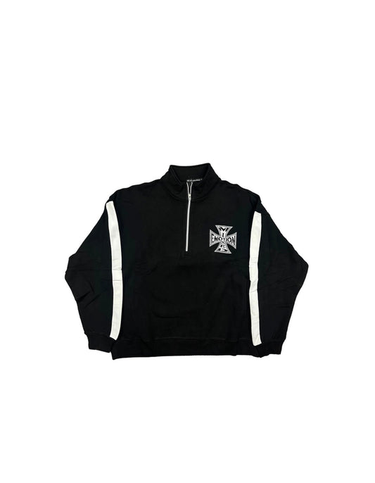 Mixed Emotions Black "Quarter" Zip Jacket