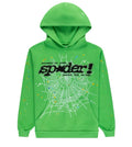 Sp5der Slime Green Rhinestone Punk V2 Hoodie