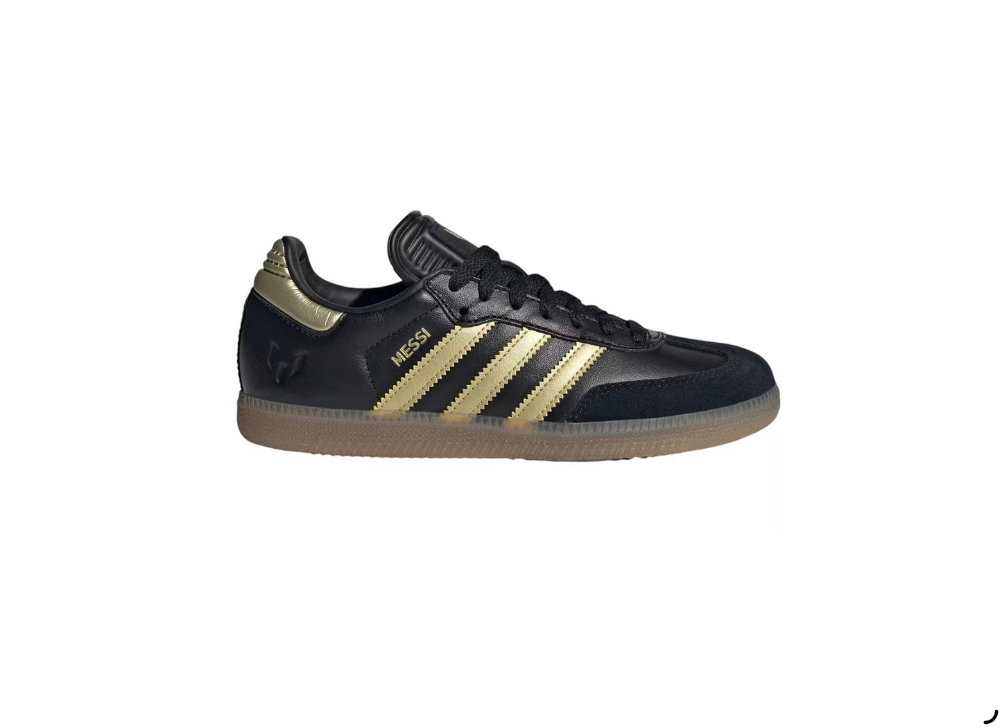 Adidas Samba Indoor Core Black Gold Metallic Gum