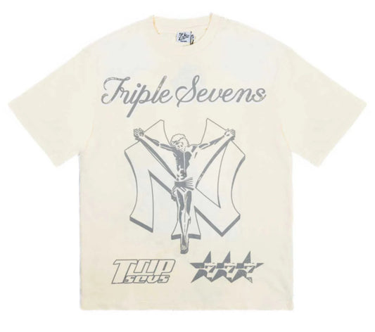 Triple Sevens NY Savior Tee Cream