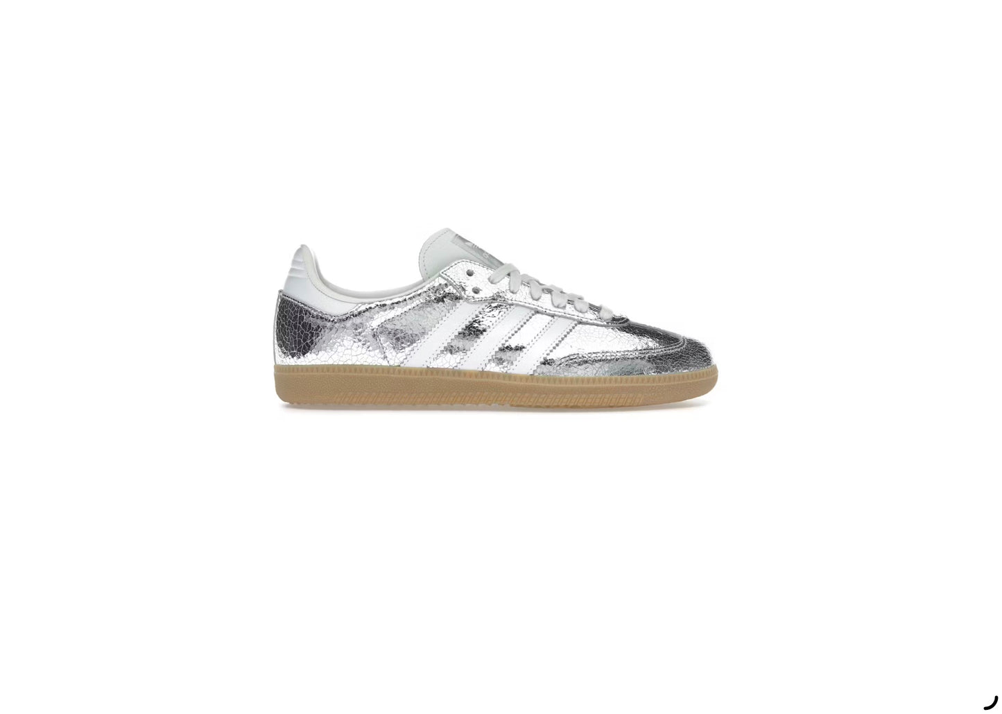 Adidas Samba OG Silver Metallic Cracked Leather (Women’s)