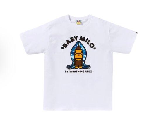 BAPE Abc Blue Camo Baby Milo Hoodie Tee