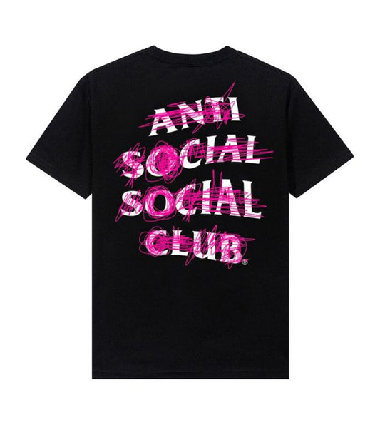 ASSC Never Mind Pink Scribble Black Tee
