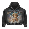 Prestige Collections Black Blue Angel Hoodie