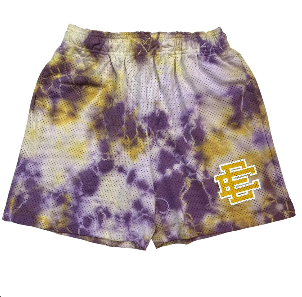 Eric Emanuel EE Basic Short Lakers Colors Yellow Tiedye