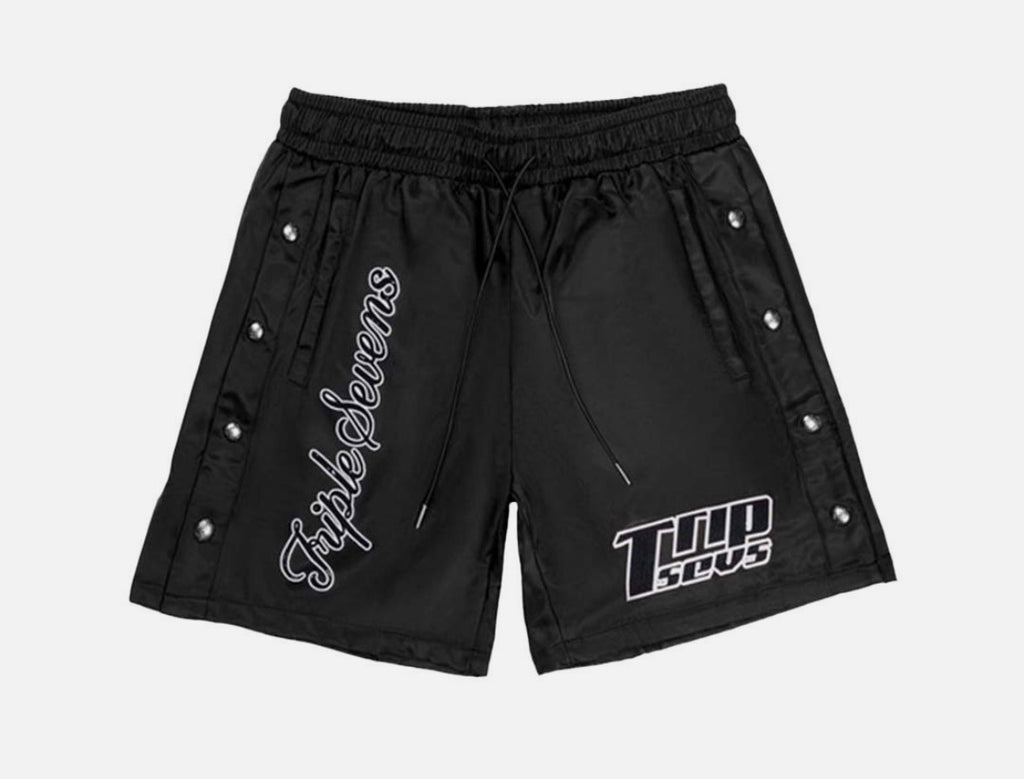 Triple 7’s Button Up Nylon Shorts