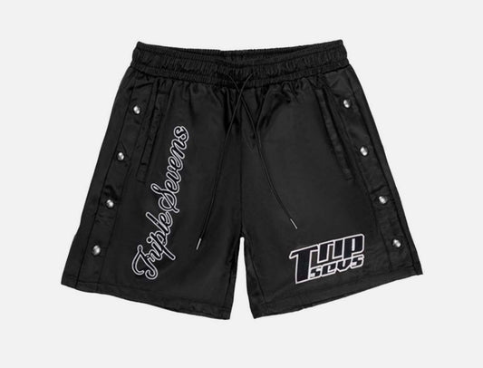 Triple 7’s Button Up Nylon Shorts