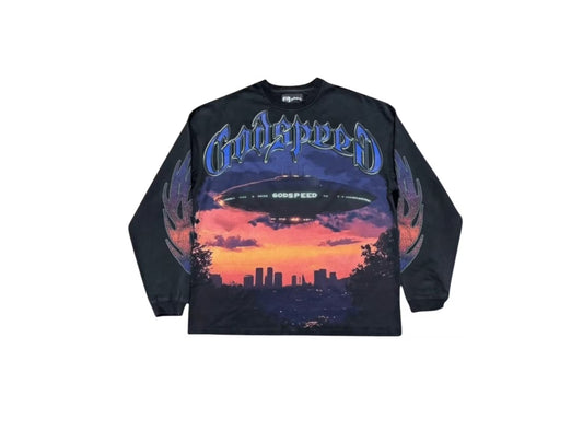 Godspeed U.A.P L/S T-Shirt (Black Wash)