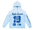 Triple 7’s All Star Football Hoodie Baby Blue