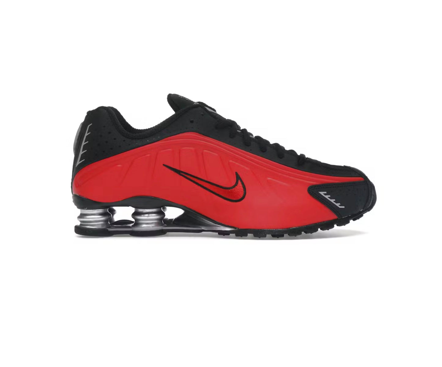Nike Shox R4 University Red Black Metallic Silver