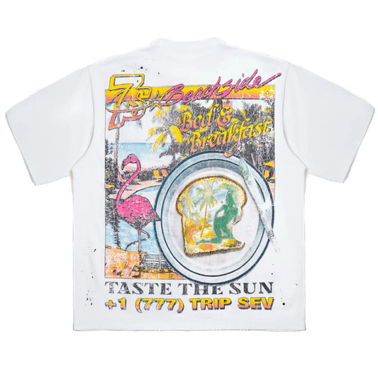 Triple 7s Weekend Getaway White Tee