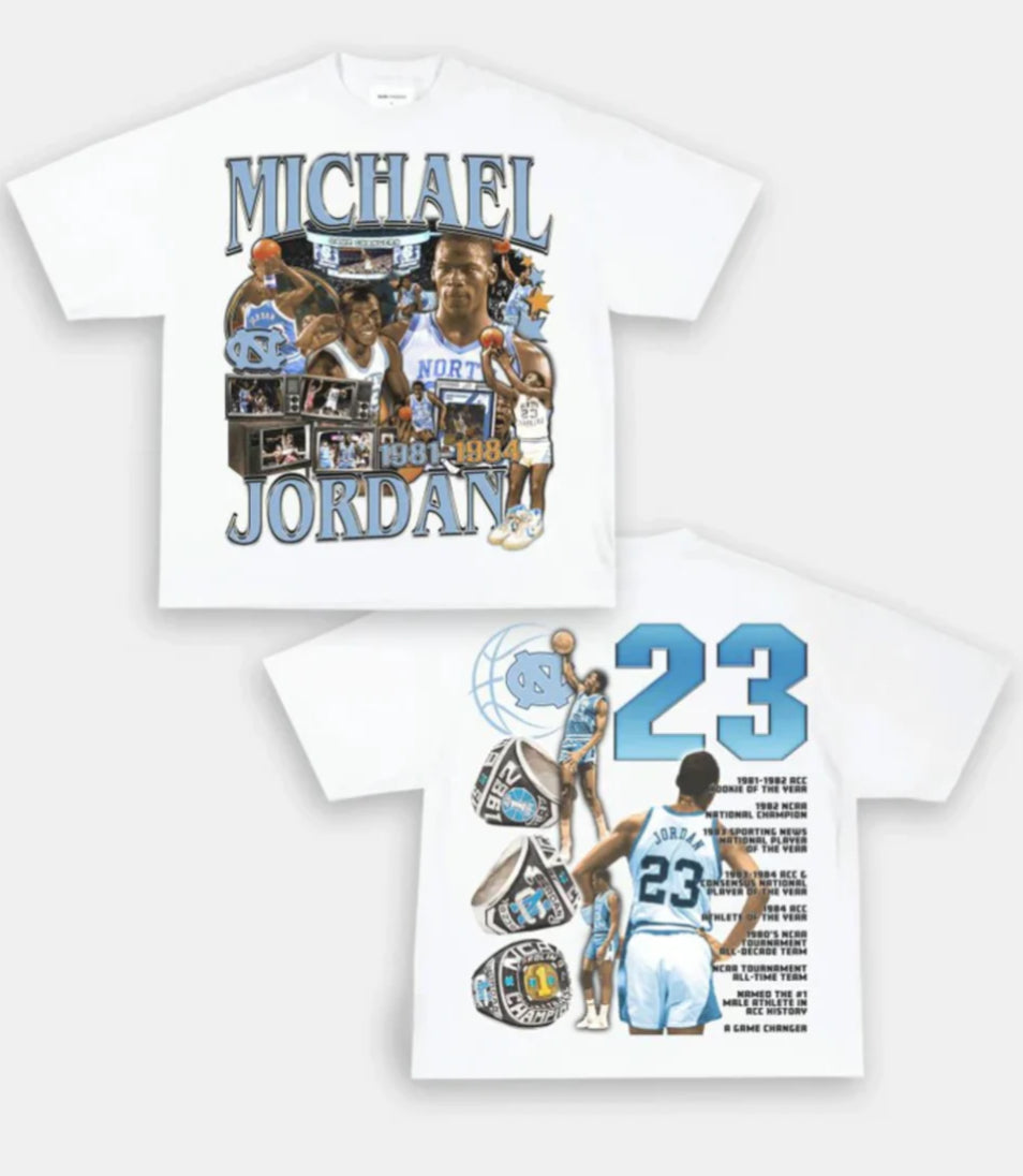 Game Changer UNC Jordan Tee White