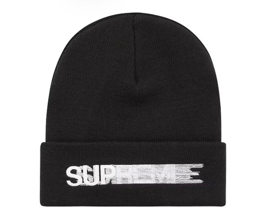 Supreme Motion Logo Beanie (SS23) Black