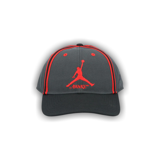 Jordan X Awake NY Hat Dark Smoke Grey/University Red