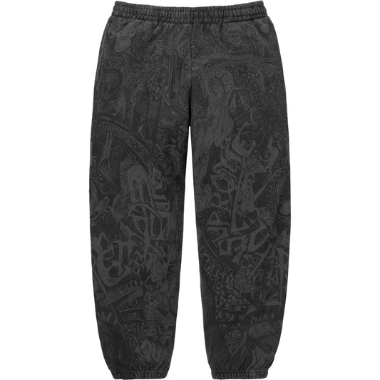 Supreme Liberty Hooded Sweatpant Washed Black