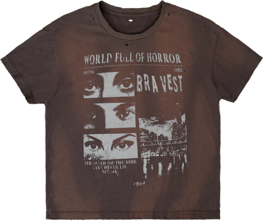 Vintage Horrors T-Shirt Brown