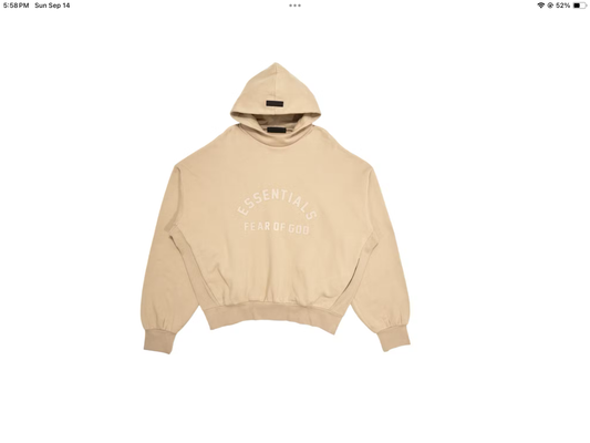 Fear of God Essentials Hoodie Dusty Beige