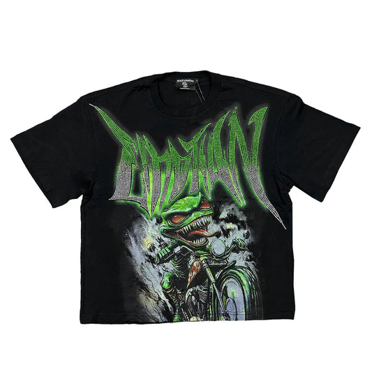 Mixed Emotions Goblin Rhinestone Tee