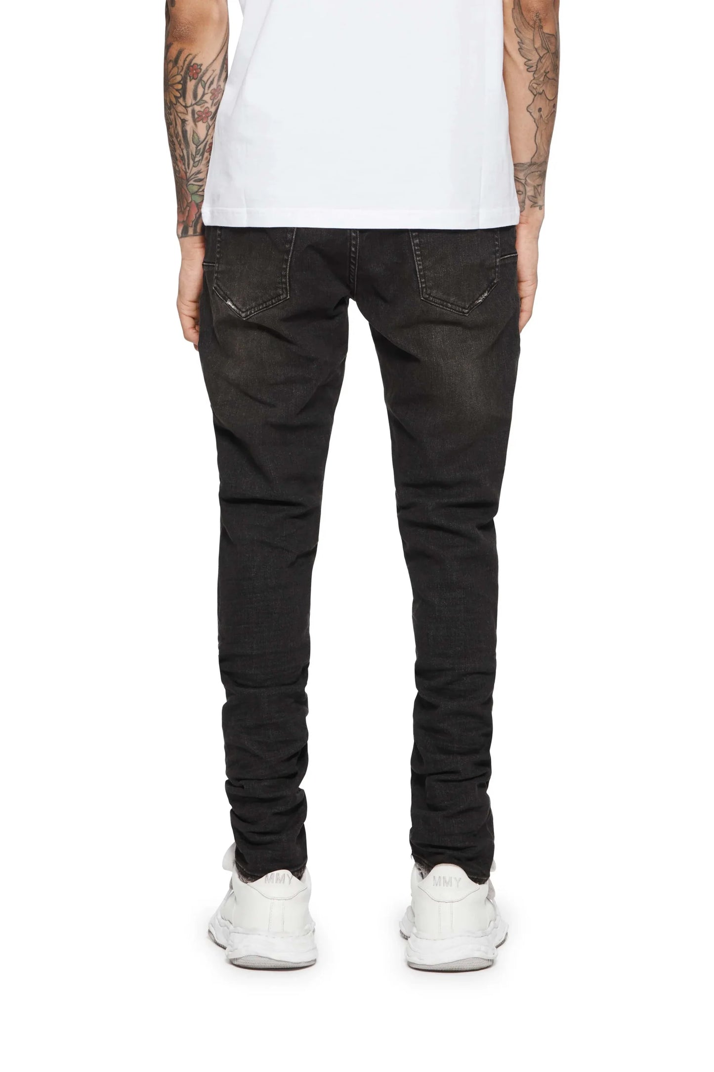 Purple Jeans Black Overspray