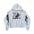 Triple 7’s Trap Logo Hoodie Grey