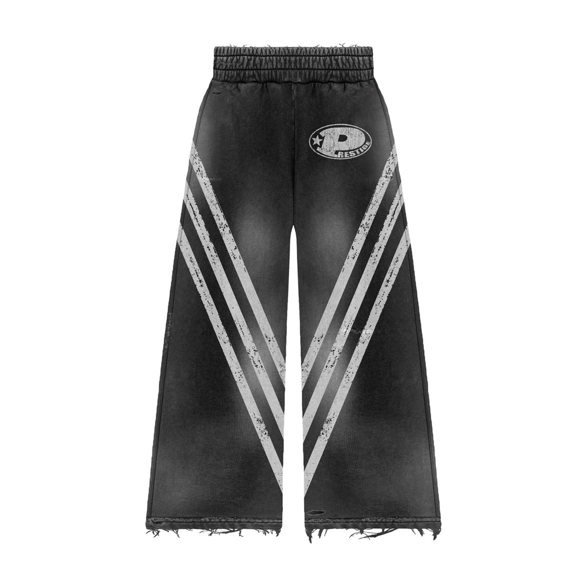 Prestige Collections Black Big P Sweatpants