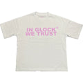 In Glock We Trust White & Pink Tee