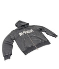 In Draco We Trust Zip Up Hoodie Grey