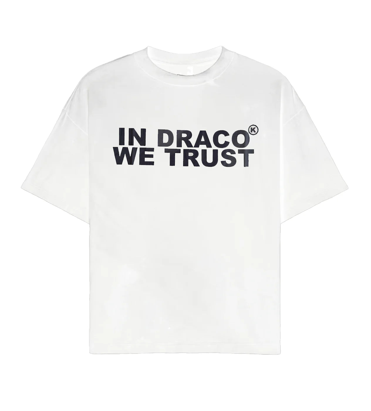 In Draco We Trust White & Black Tee