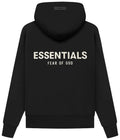 Kids Fear of God Essentials (SS22) Stretch Limo Hoodie / Black White