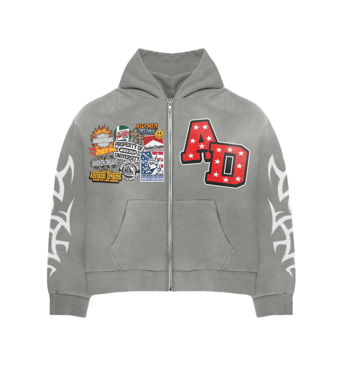 Awoken Dreams Grey Patchwork Set