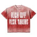 Prestige Rich Off Risk Taking Red Tee