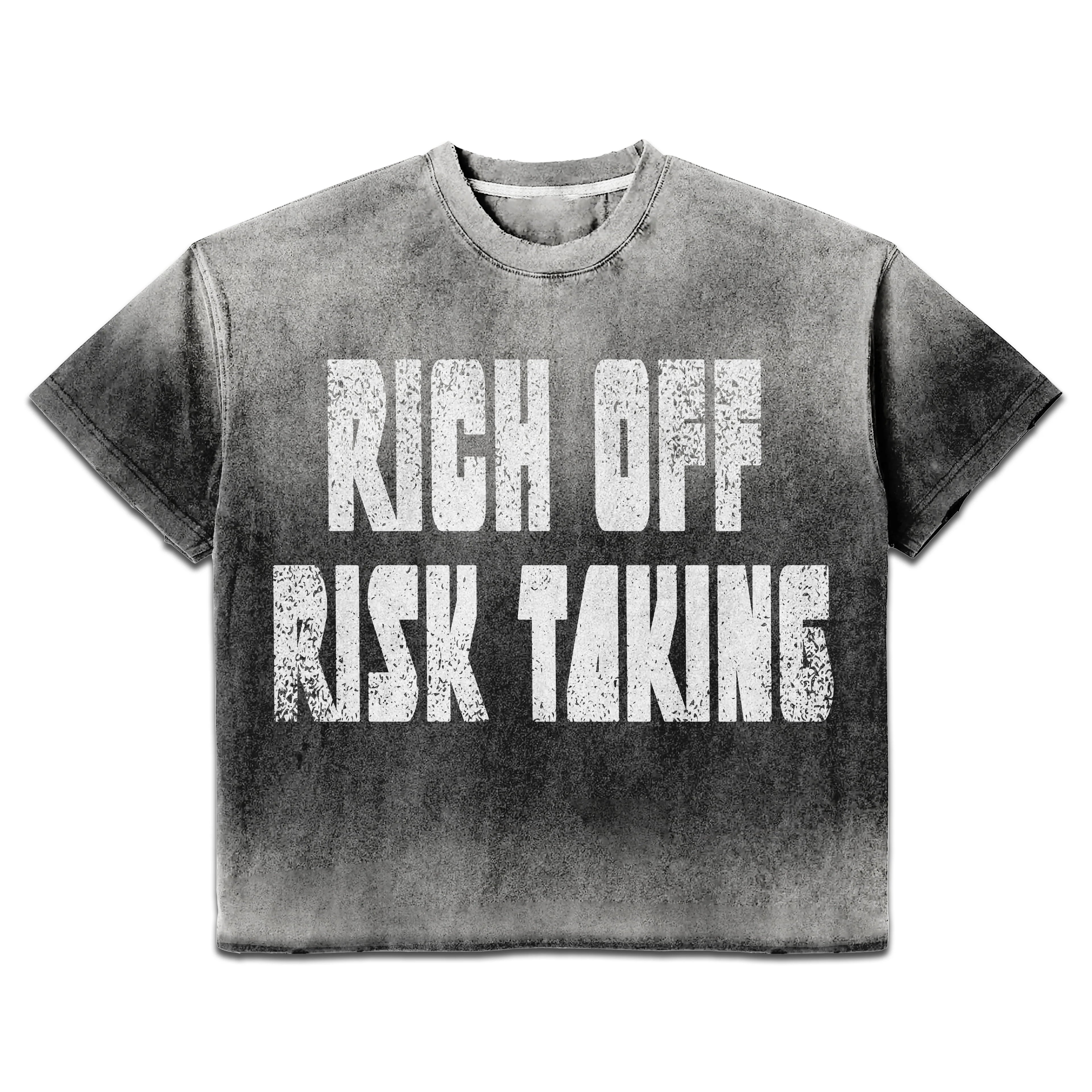 Prestige Rich Off Risk Taking Black Tee