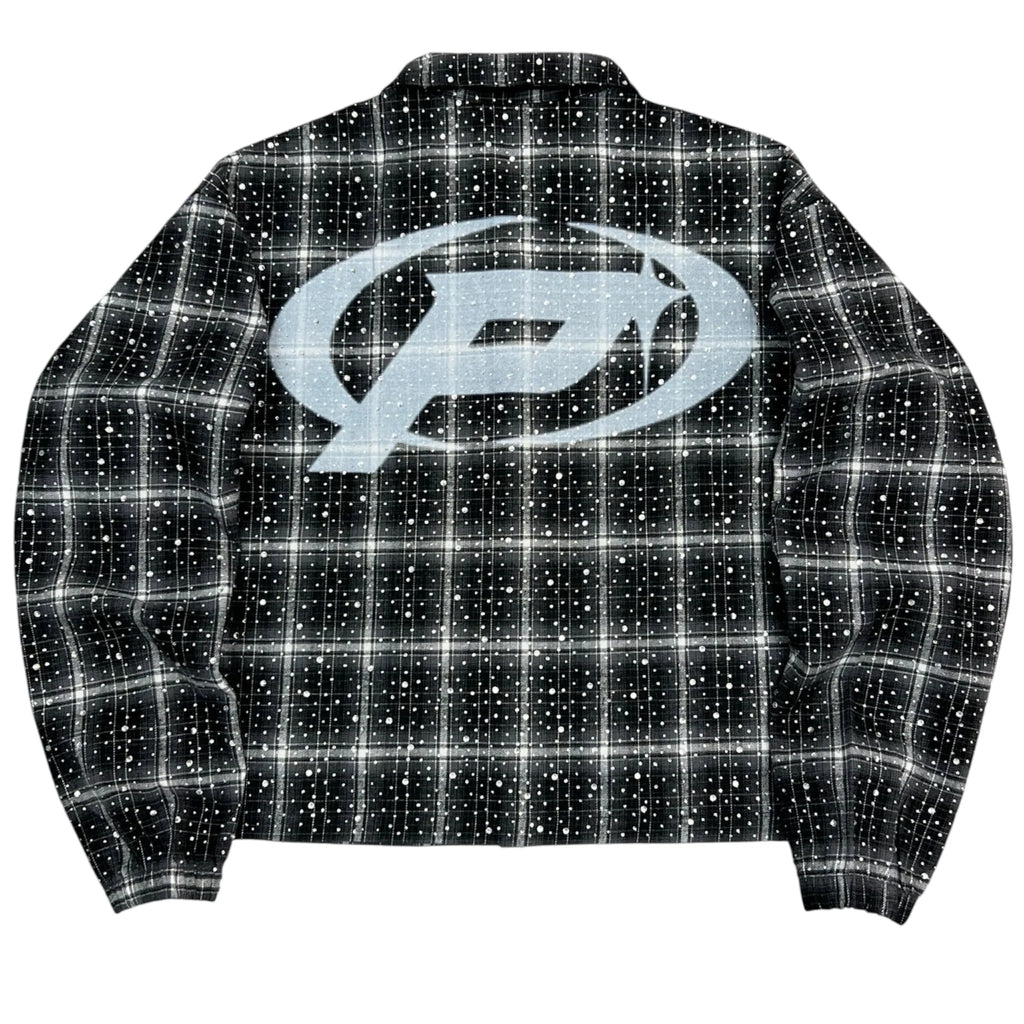 Prestige Black Rhinestone Flannel
