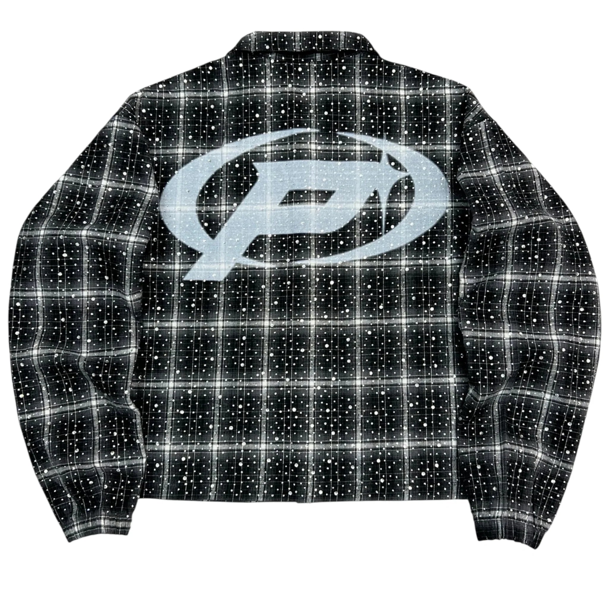 Prestige Black Rhinestone Flannel