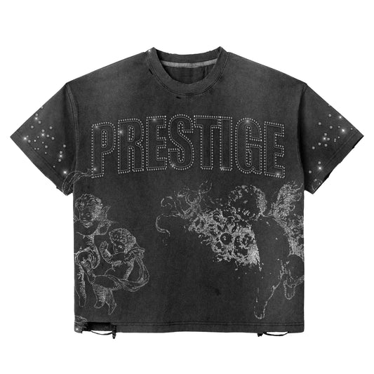 Prestige Black Rhinestone Tee