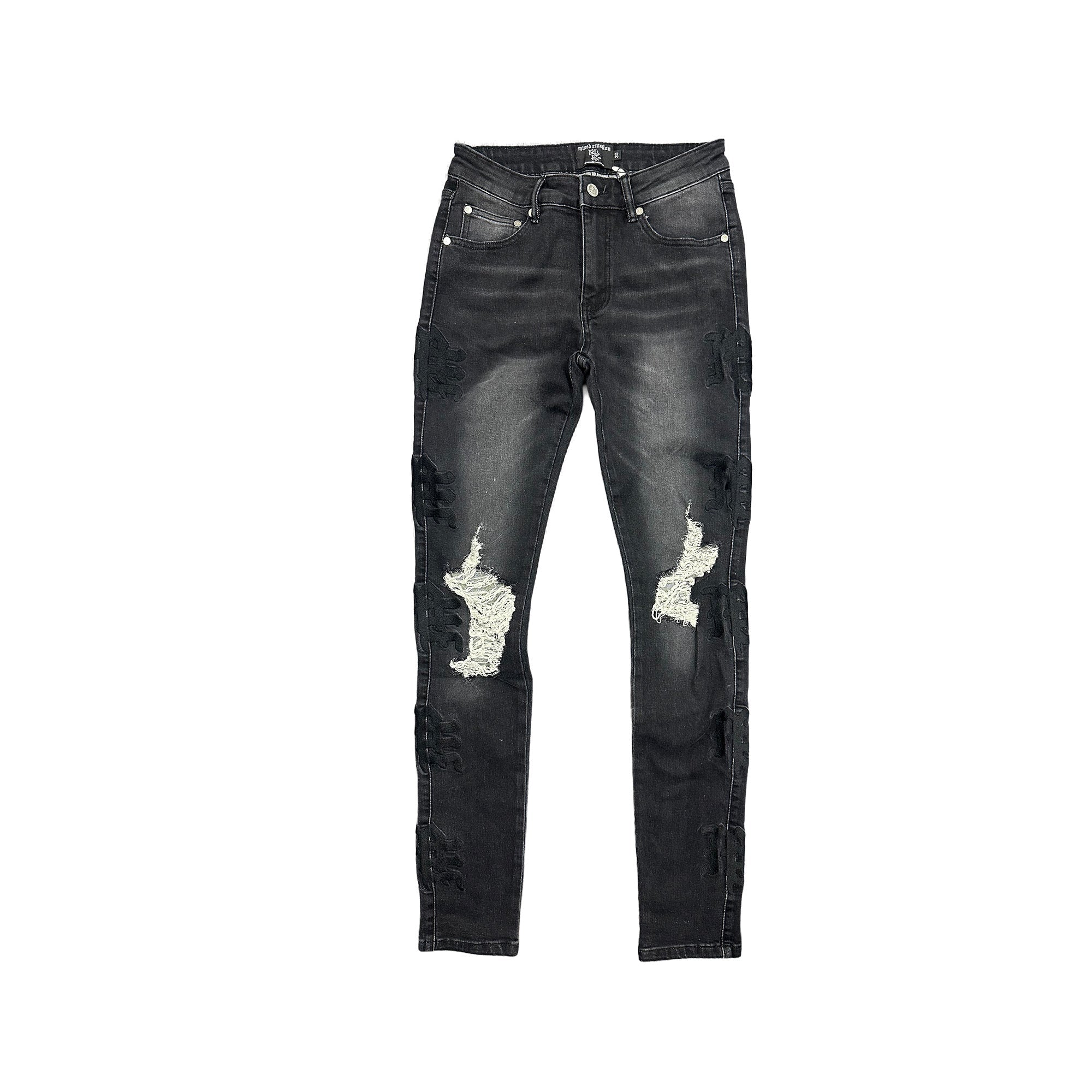 Mixed Emotions Midnight Monogram Denim Jeans