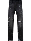 RTA Distressed Clayton Charcoal Black Jeans