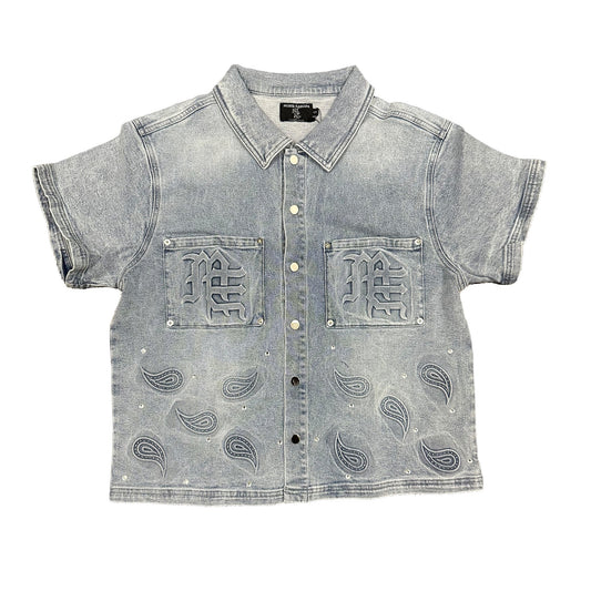 Mixed Emotions Paisley Denim Shirt