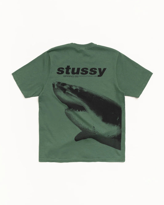 Stussy Shark Tee (Pine Green)