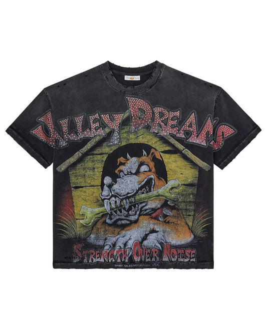 Vale Forever Dog House Bling Tee Black