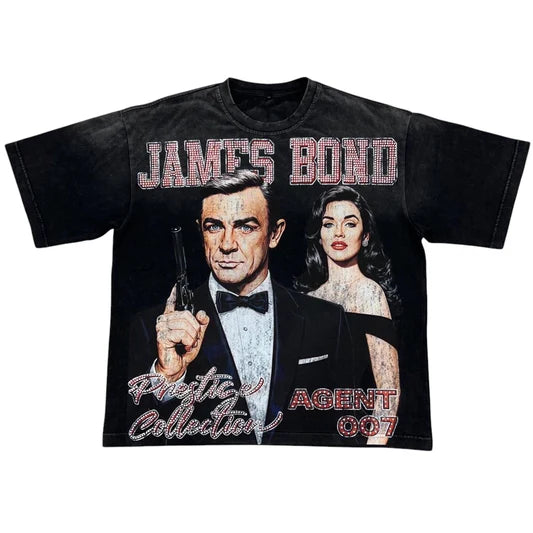 Prestige Collections James Bond Agent 007 Rhinestone Tee
