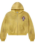 Vale Forever Sun Clustered Zip Up Hoodie Yellow