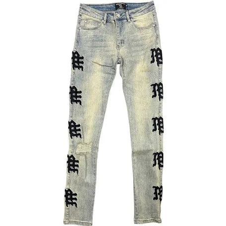 Mixed Emotions Desert Monogram Jeans
