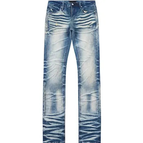 RTA Jeans Clayton Stacked Medium Blue
